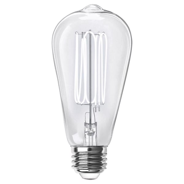 Feit Electric Feit ST19 E26 (Medium) Filament LED Bulb Daylight 40 Watt Equivalence 2 pk ST1940950CATFL2 - main